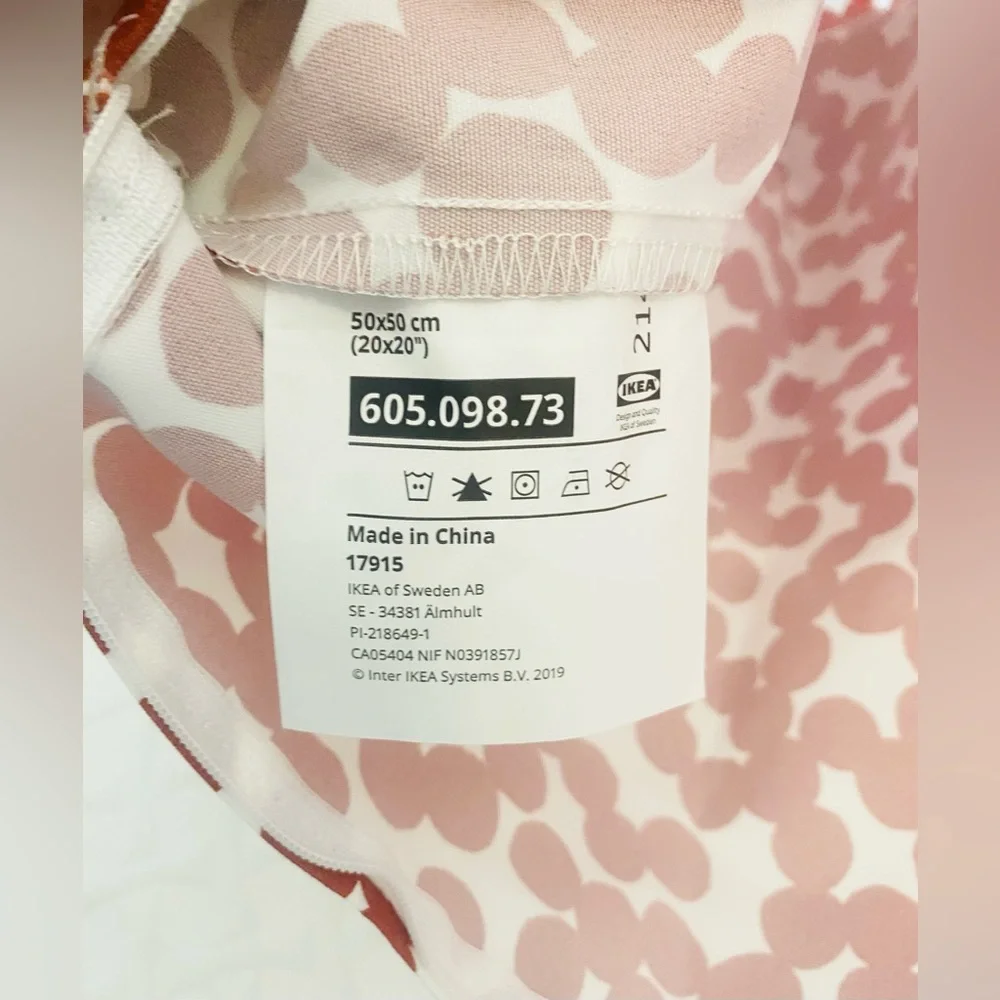 Set of 2 Ikea GULLBERGSÖ Cushion cover, in/outdoor, red/dot pattern 20x 20